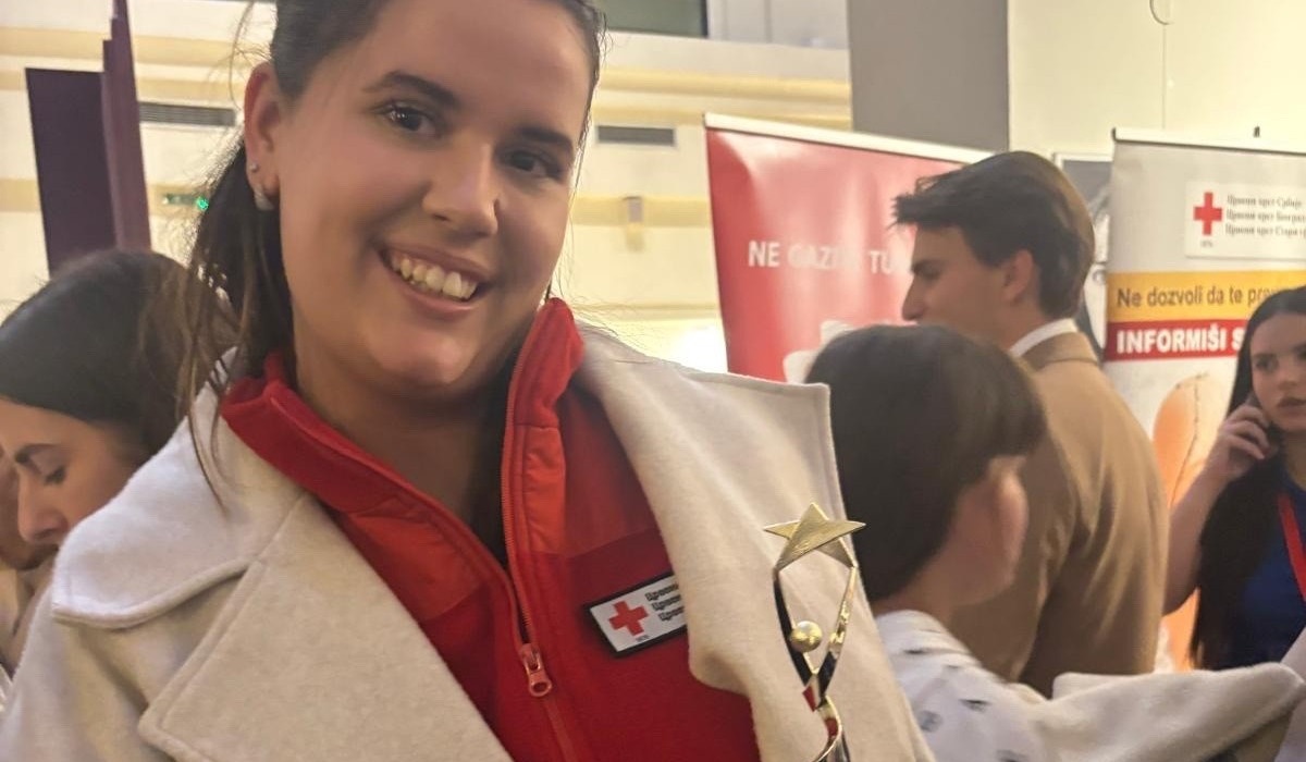 Nevena Stojanović – najaktivniji volonter Crvenog krsta u 2025. godini